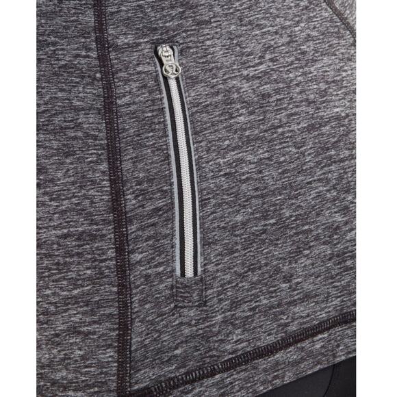 Lululemon Run Your Heart Out Pullover Heathered Black Sweatshirt Size 6 - Picture 10 of 12